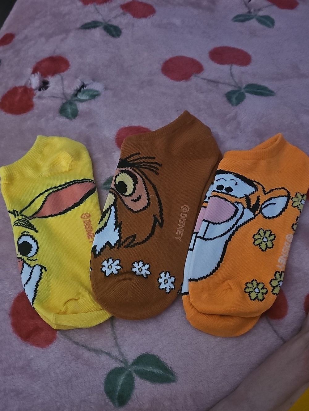 Disney Character Ankle Socks 3-Pack in Orange & Yellow